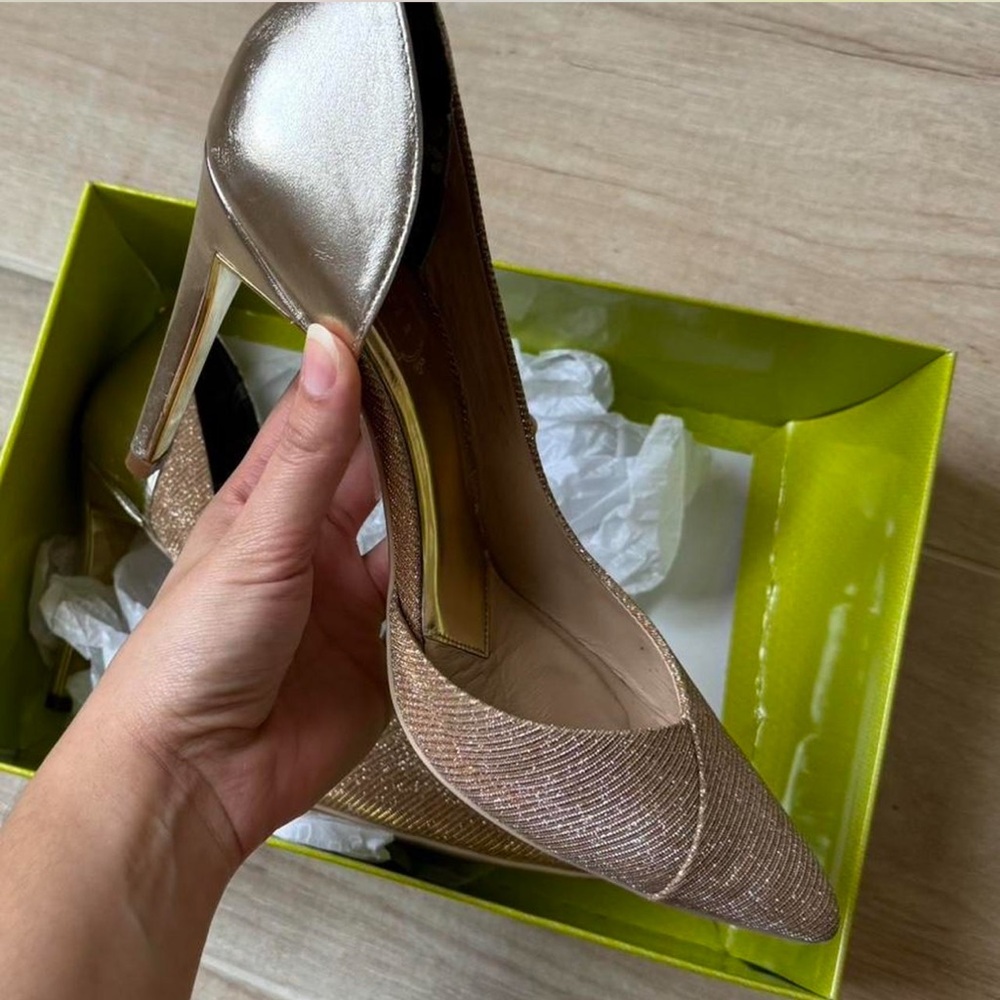 Ted Baker Shimmering Gold Heels